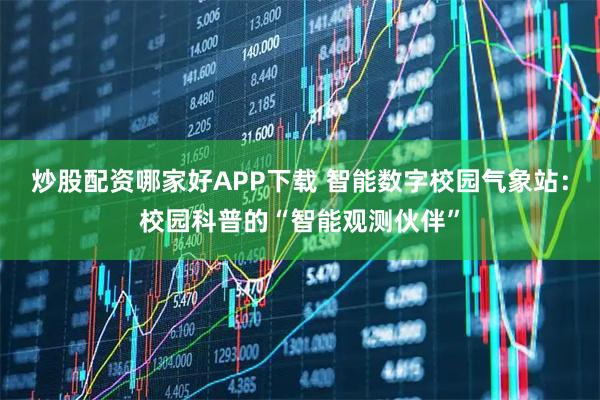 炒股配资哪家好APP下载 智能数字校园气象站：校园科普的“智能观测伙伴”
