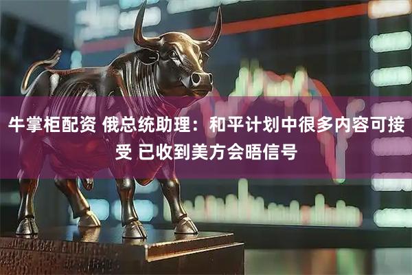 牛掌柜配资 俄总统助理：和平计划中很多内容可接受 已收到美方会晤信号