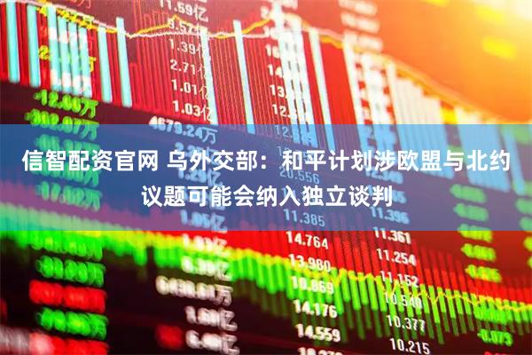 信智配资官网 乌外交部：和平计划涉欧盟与北约议题可能会纳入独立谈判