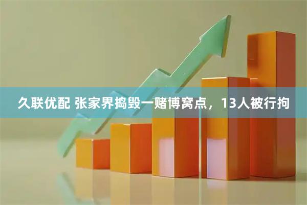 久联优配 张家界捣毁一赌博窝点,13人被行拘